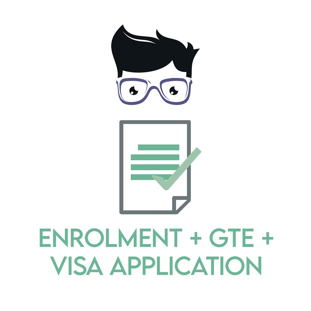 ENROLMENT + GTE STATEMENT + VISA